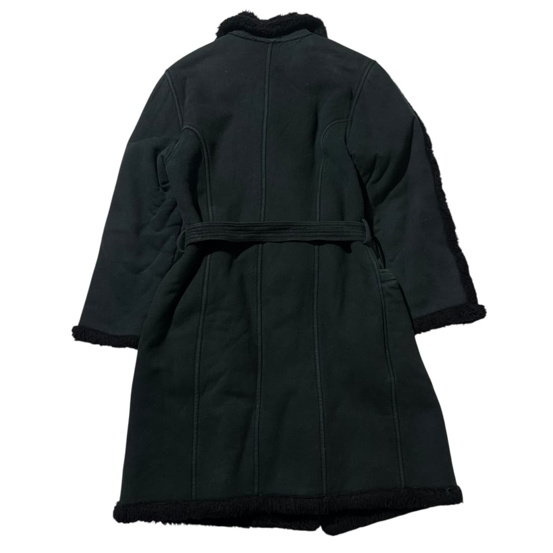 베르사체 금장버튼 시어링 더블 코트 상품이미지2