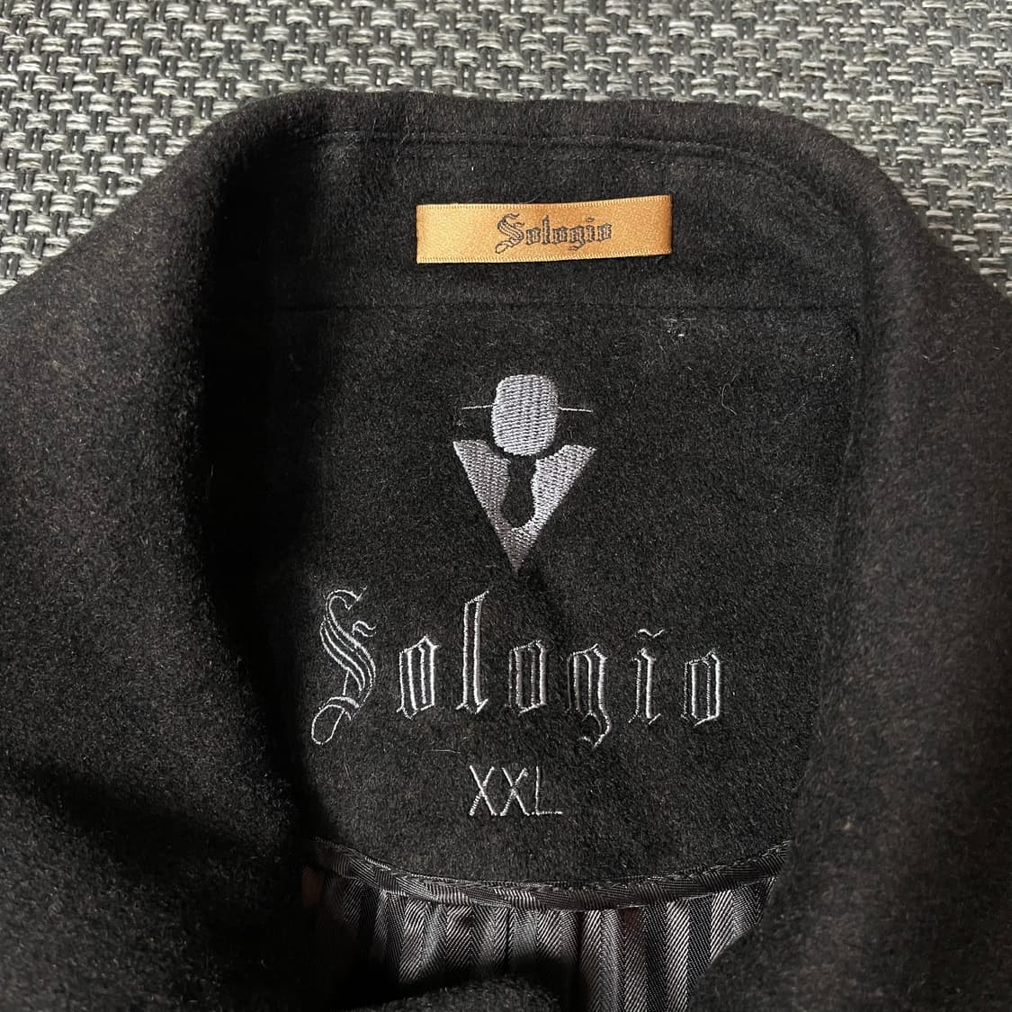 소로지오 블랙 히든버튼 캐시미어 코트 2XL 상품이미지4