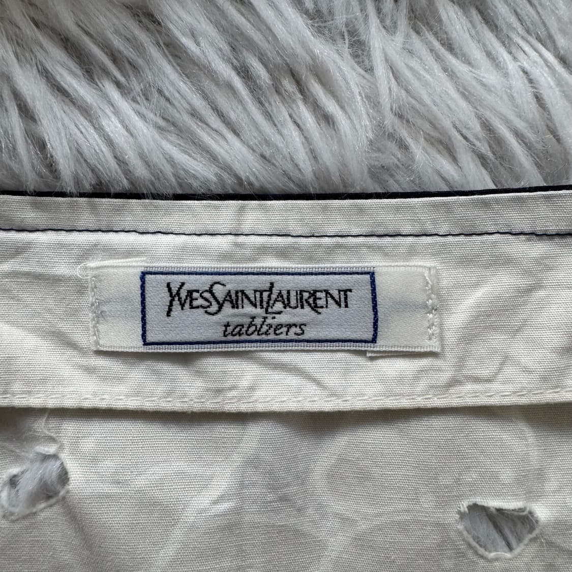 YVESSAINTLAURENT 일본빈티지 앞치마 입생로랑 에이프런 fre 상품이미지8