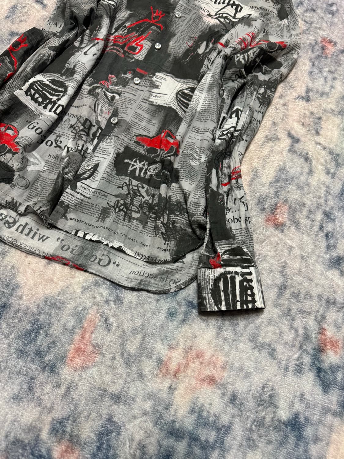 John galliano archive newspaper shirts 상품이미지6