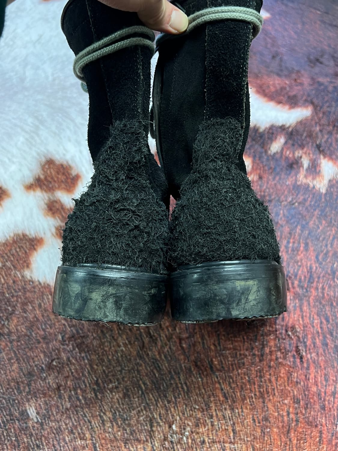 [270] 스웨이드 빈티지 경찰 군화 워커 블랙 상품이미지4