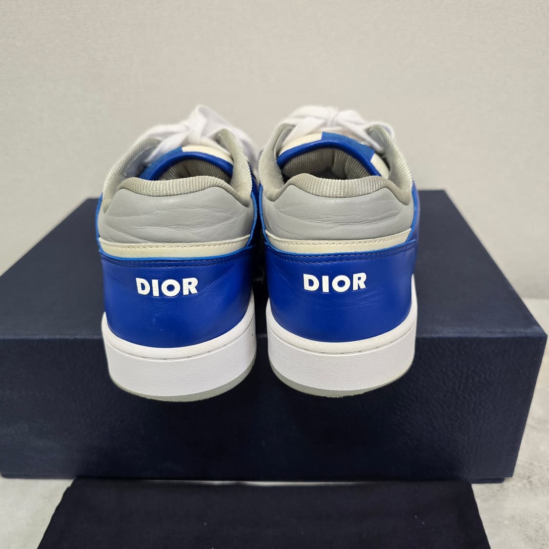 디올 B27 오블리크 스니커즈 신발 44사이즈 280 285 블루 판매 상품이미지5