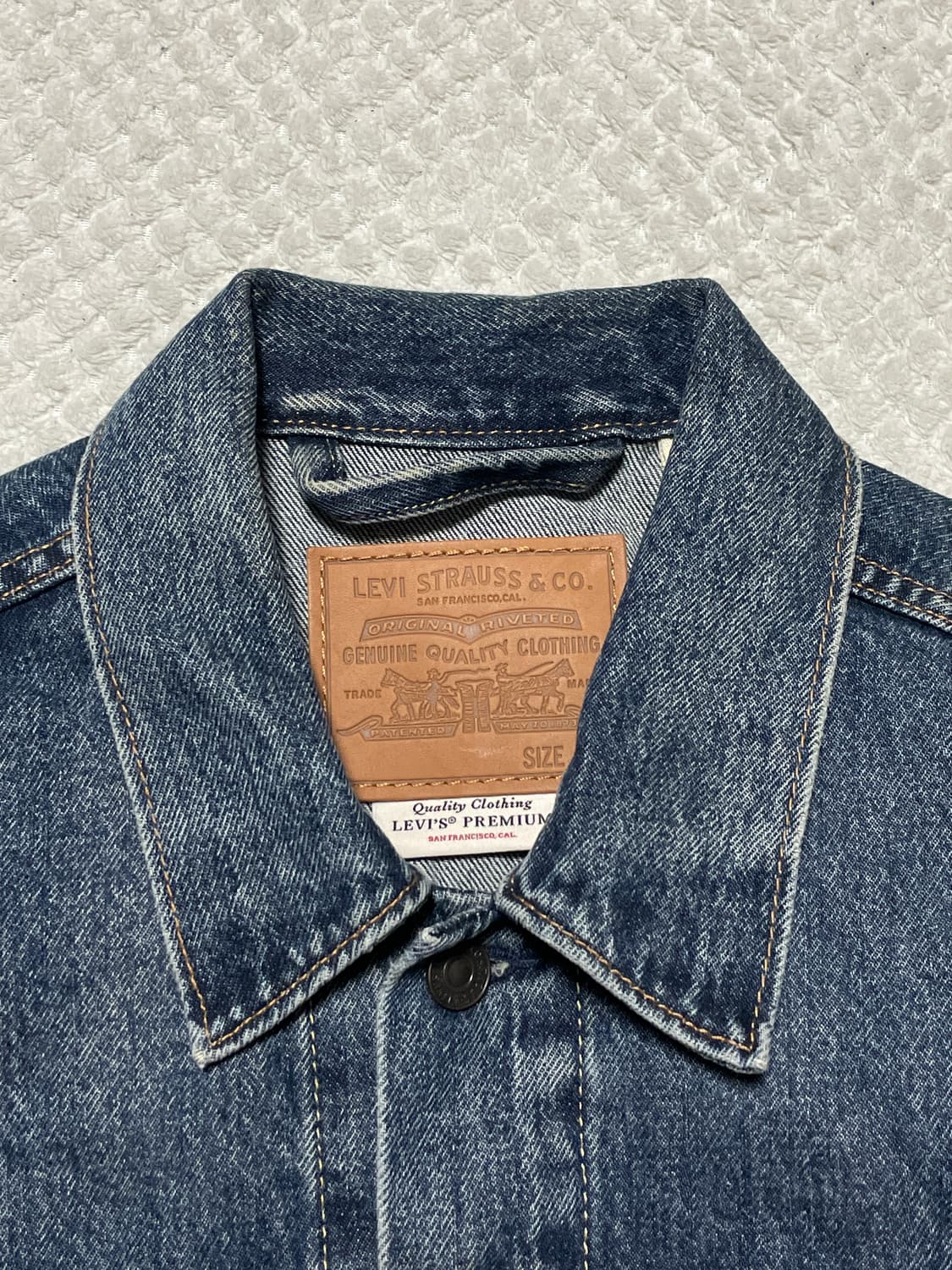 리바이스 프리미엄 빅E 블랭크 탭 타입3 데님 트러커 청자켓 상품이미지4