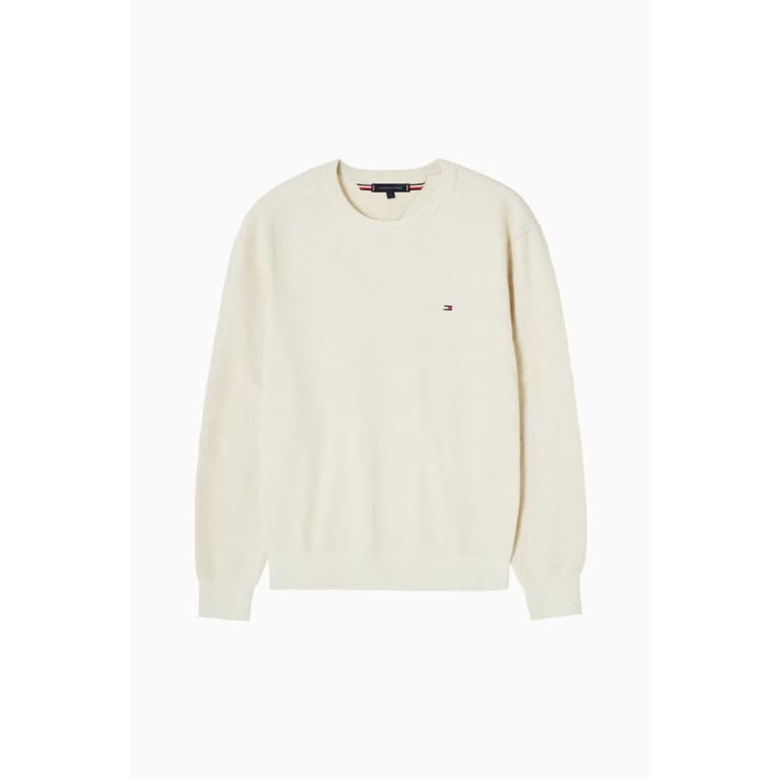 타미힐피거 스트럭처 크루넥 스웨터 오트밀 XL 새상품 상품이미지1