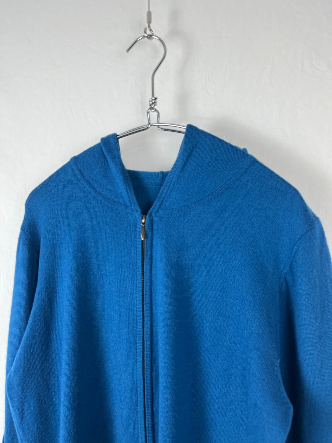 Vintage 블루컬러 니트 후드집업  상품이미지3