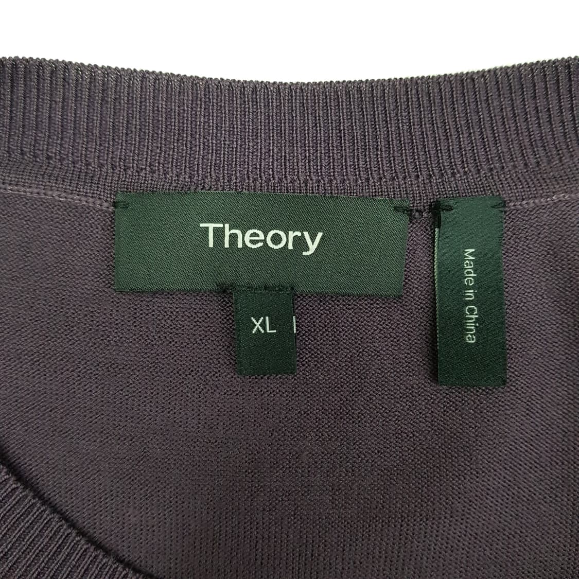 띠어리 Theory 퍼플 울 크루넥 니트 XL사이즈 상품이미지6
