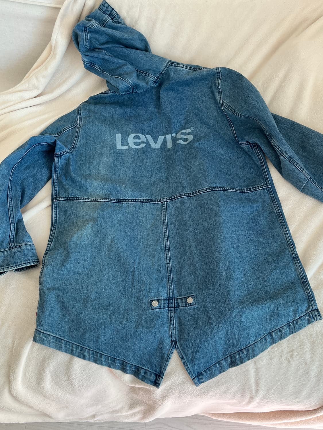 리바이스 데님 야상 후드 롱자켓 XL 상품이미지1