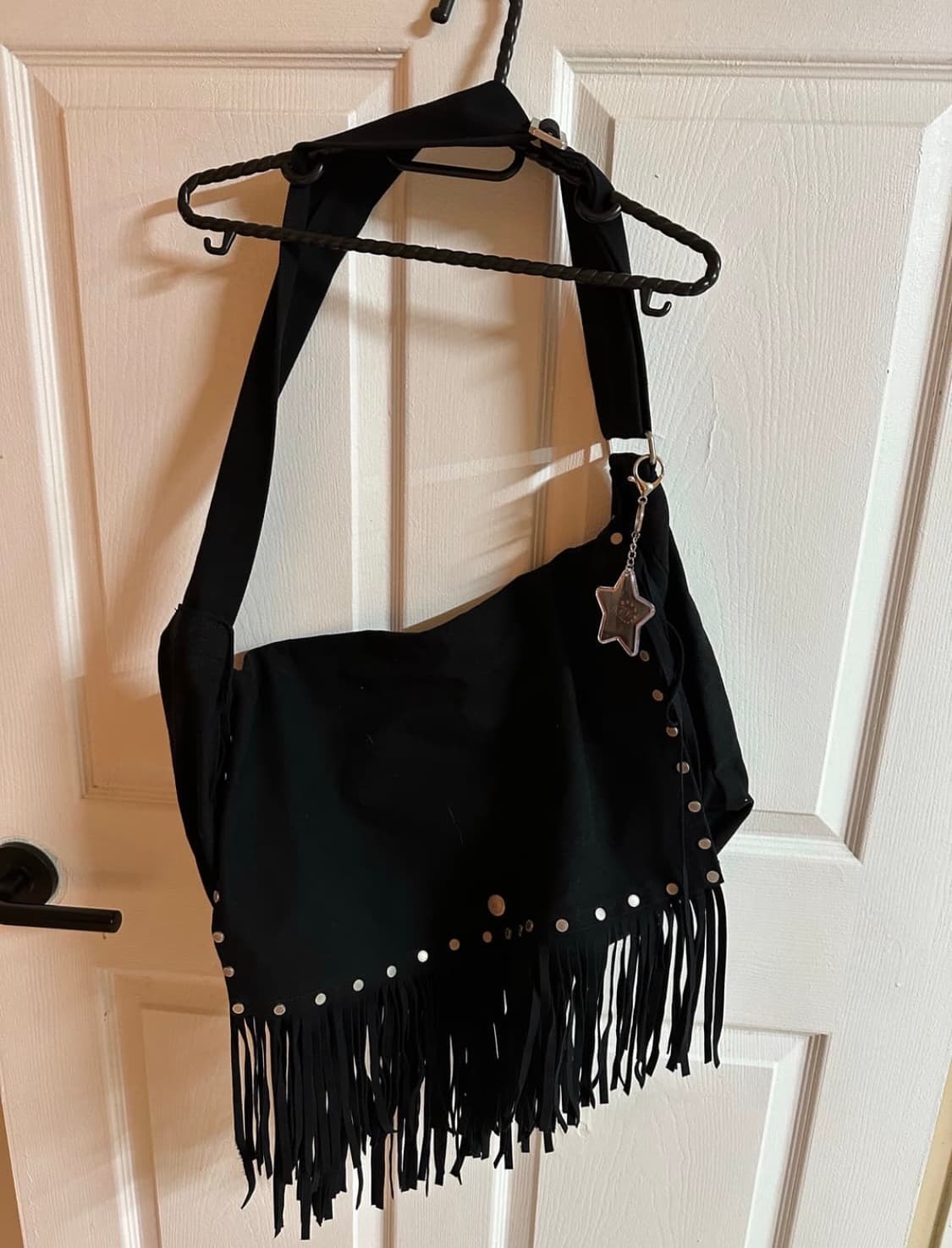 AFB Black Fringe Shoulder Bag 상품이미지1