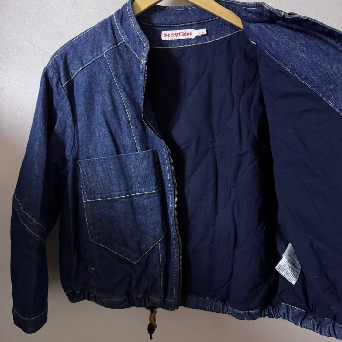 씨바이끌로에 데님 봄버 자켓 (프리) 상품이미지9