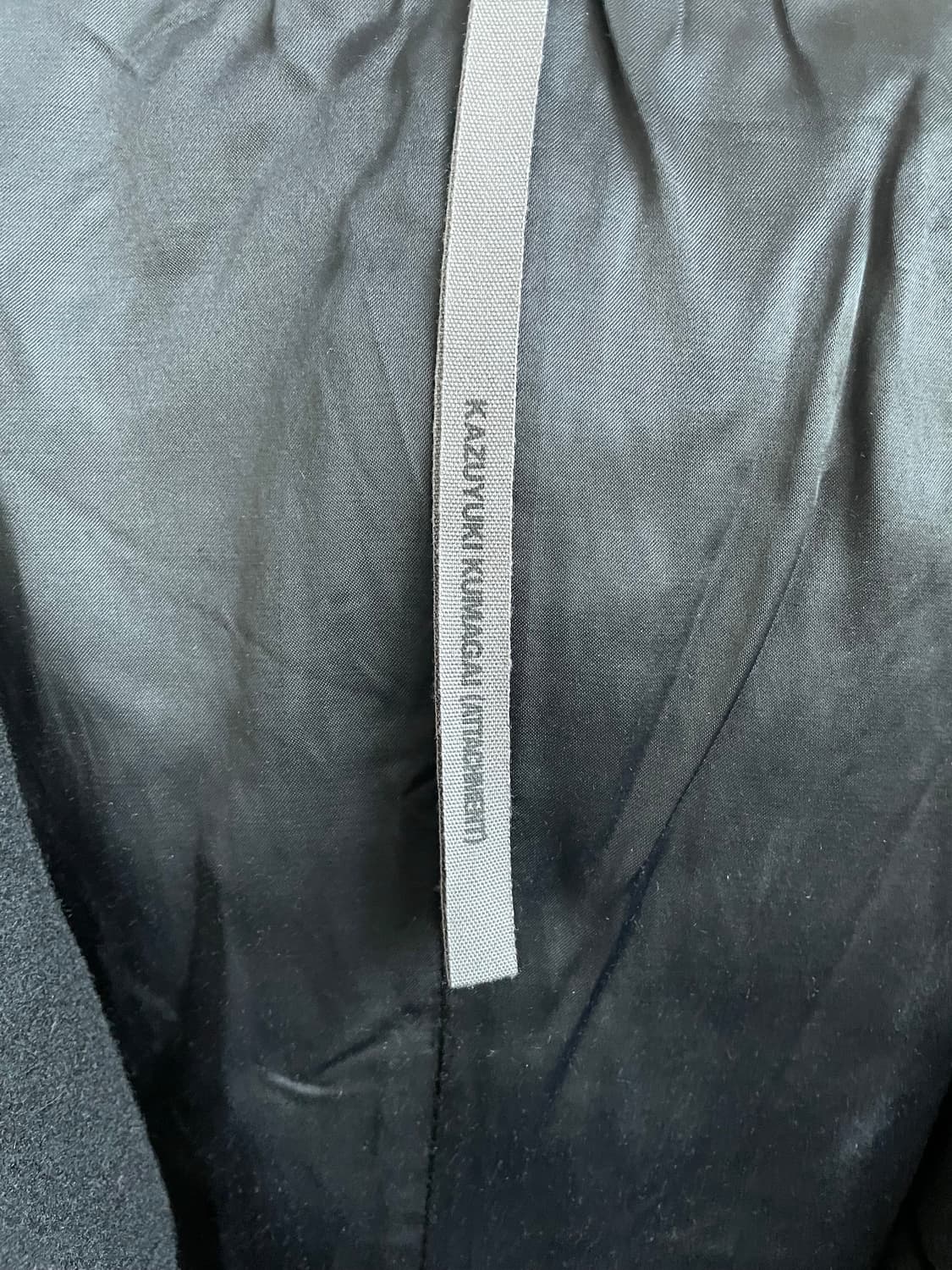 카즈유키쿠마가이 비대칭 집업 울 자켓 상품이미지8