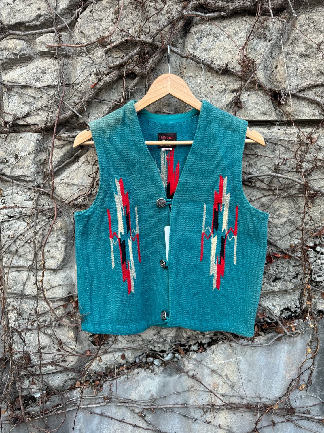 Tribe square 오르테가 치마요 베스트 나바호 페이딩 조끼 상품이미지1