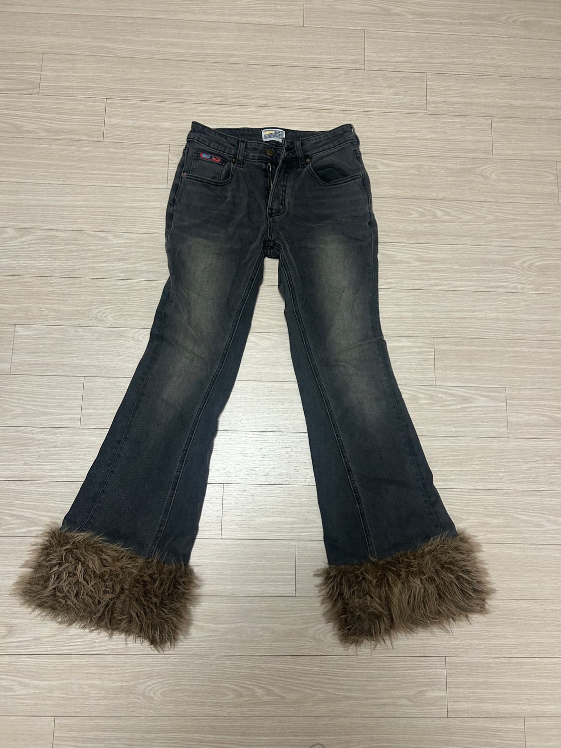 유쓰배쓰 퍼 데님 흑청s 상품이미지1