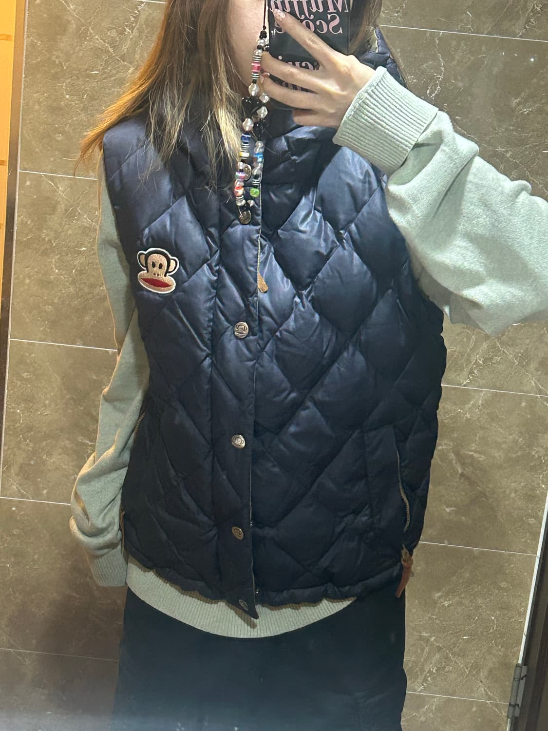 폴프랭크 덕다운 조끼 패딩 상품이미지1