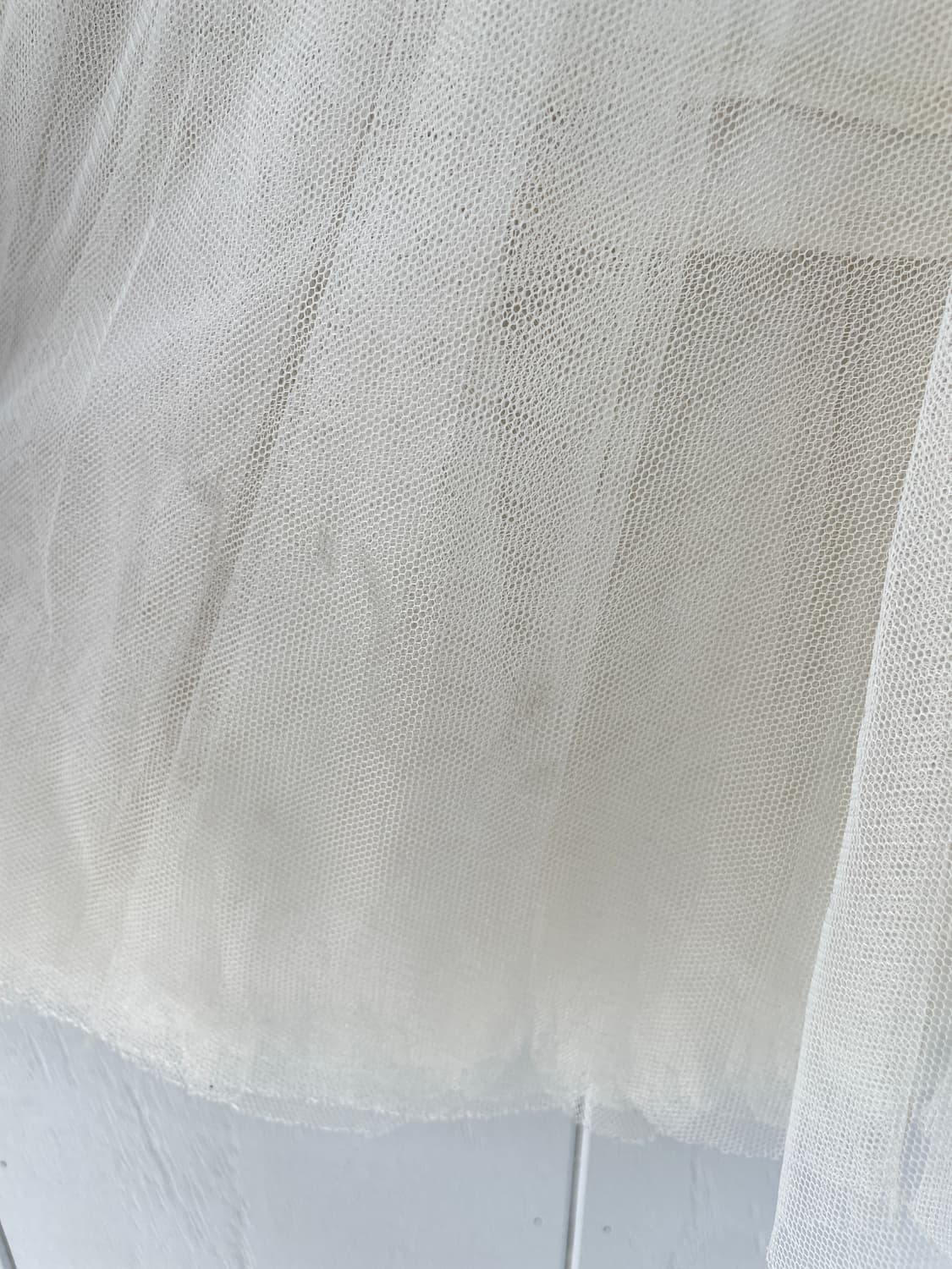 MILL & I 아이보리 플리츠 튤 롱 스커트 상품이미지5