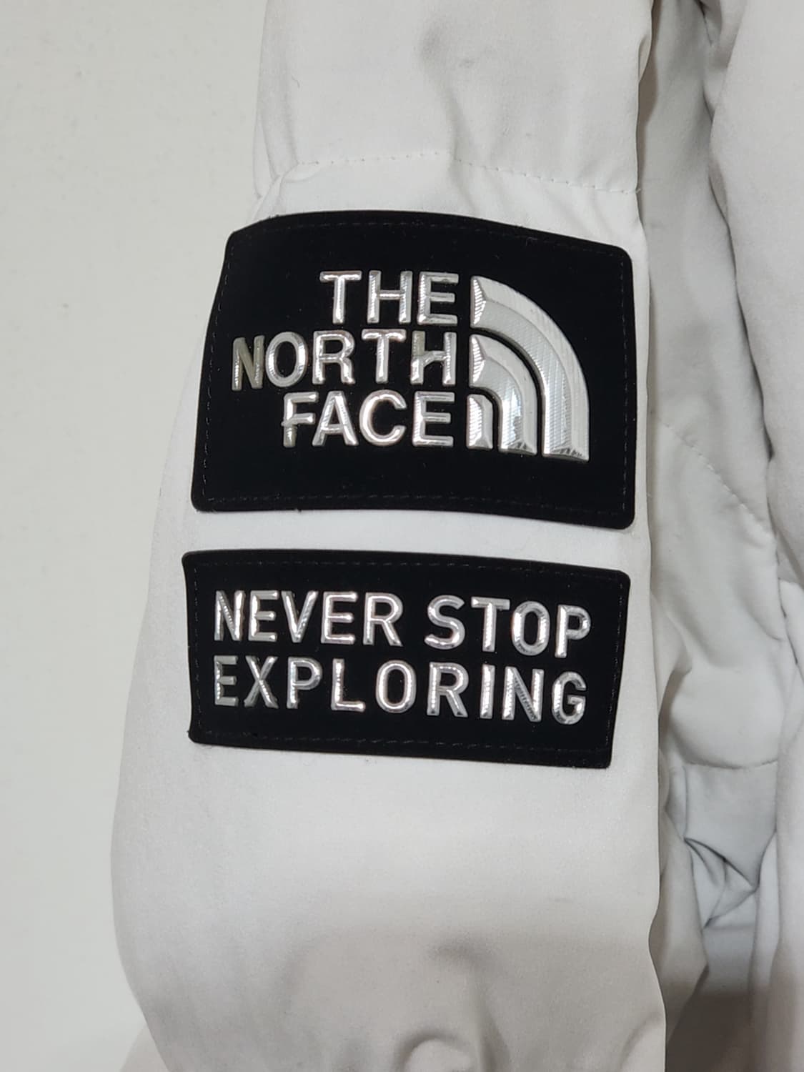 (L) 노스페이스 거위털 롱패딩 점퍼 화이트 구스다운 패딩코트  상품이미지5