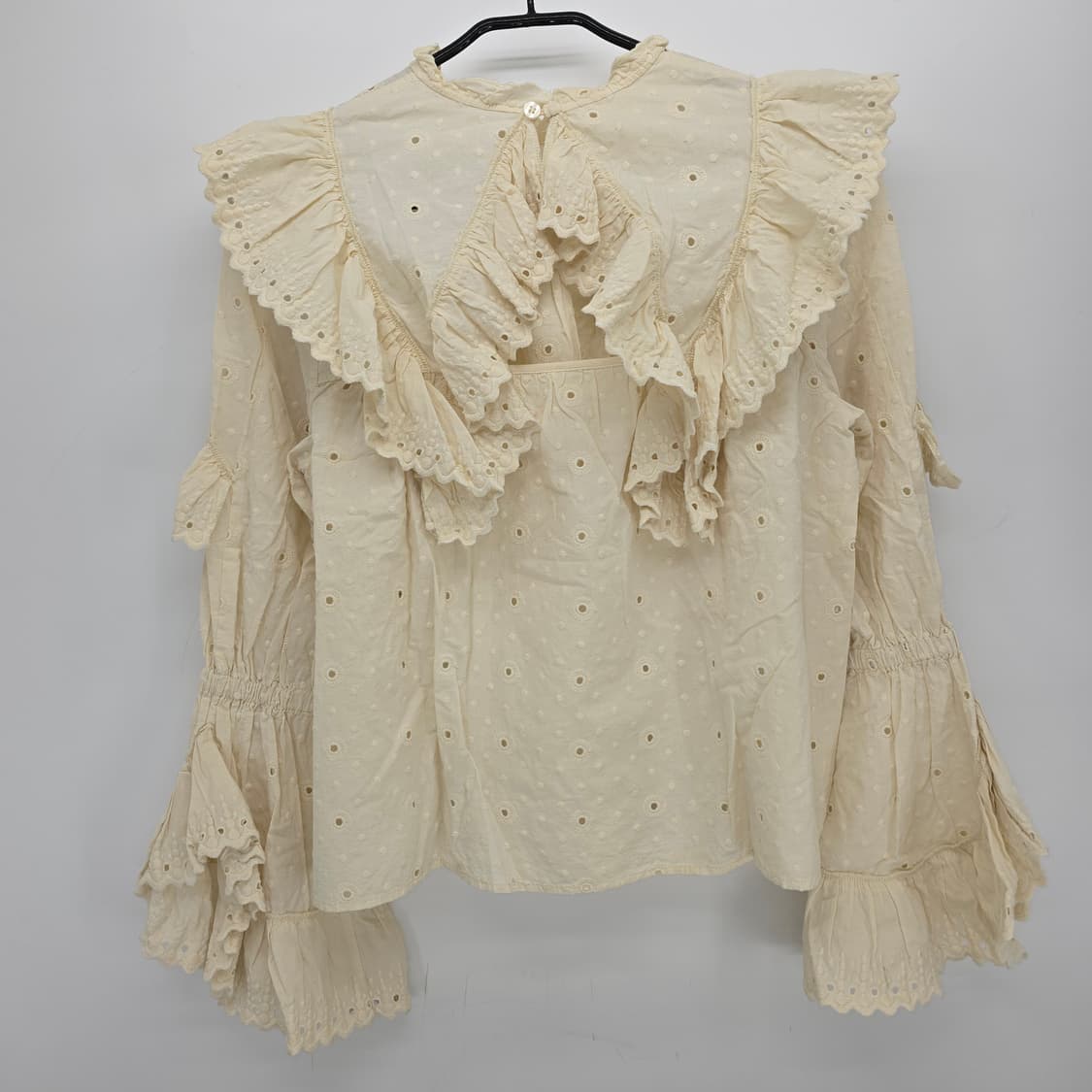 MOUSSY 레이스 러플 빈티지 블라우스 상품이미지2