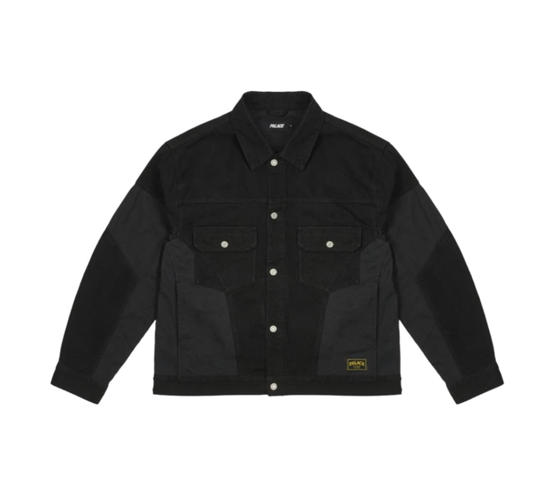 팔라스 패널 데님 자켓 블랙 상품이미지1