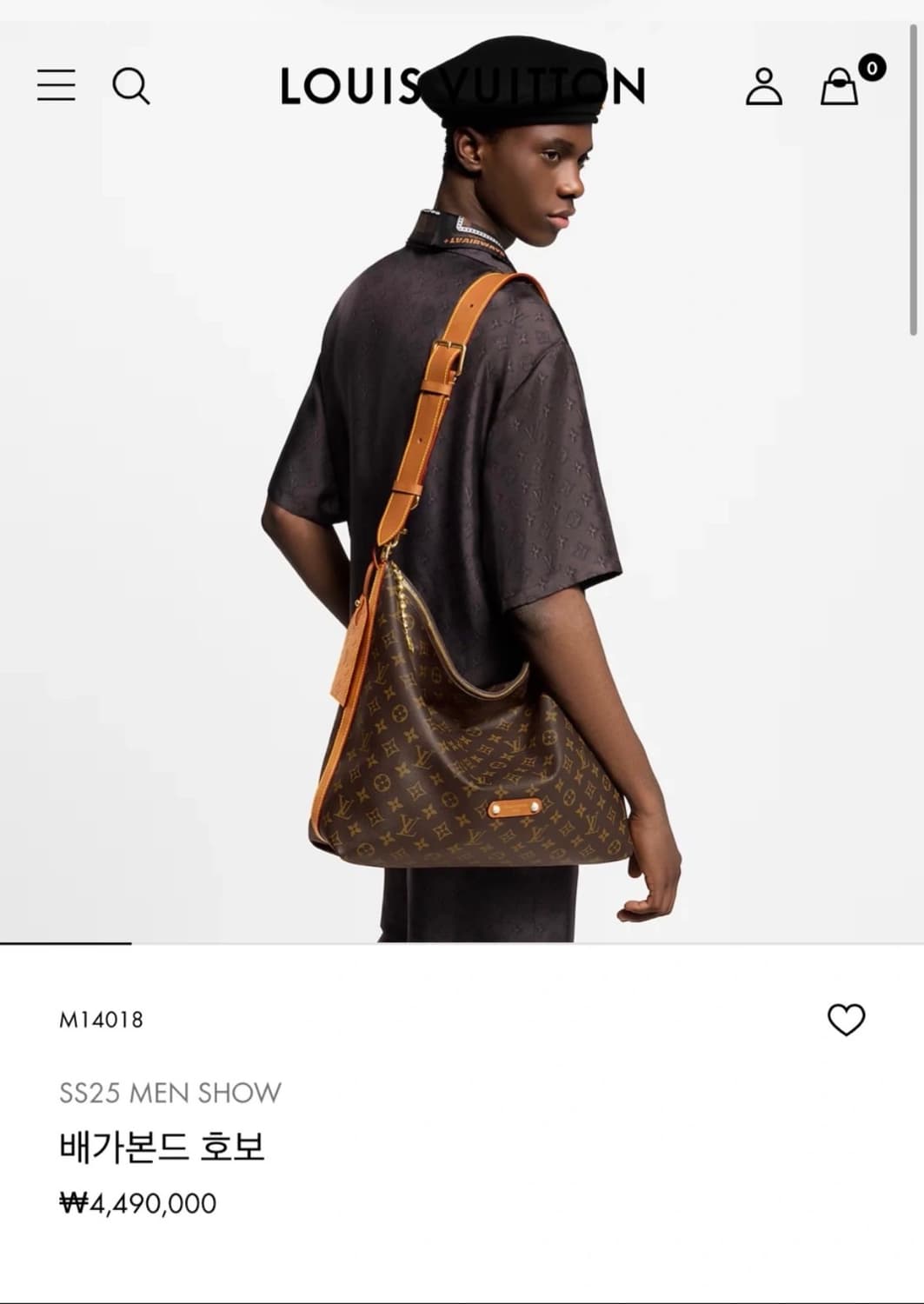 루이비통 컬렉션라인 배가본드 호보백 가방 새상품 판매 상품이미지2