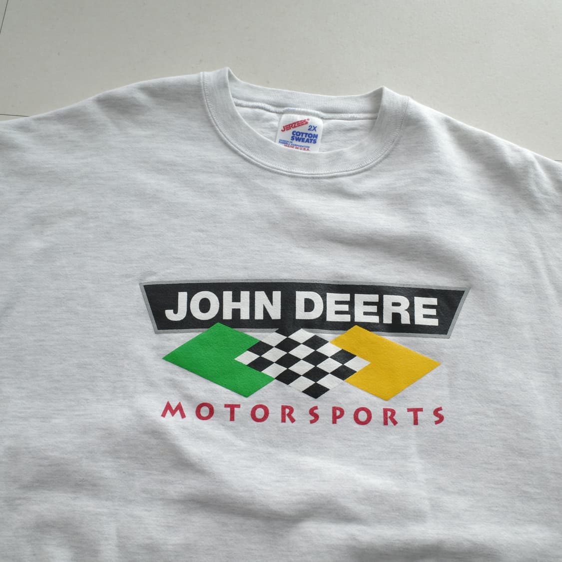 90s 저지스 존디어 모터스포츠 맨투맨 2XL MADE IN USA 상품이미지2