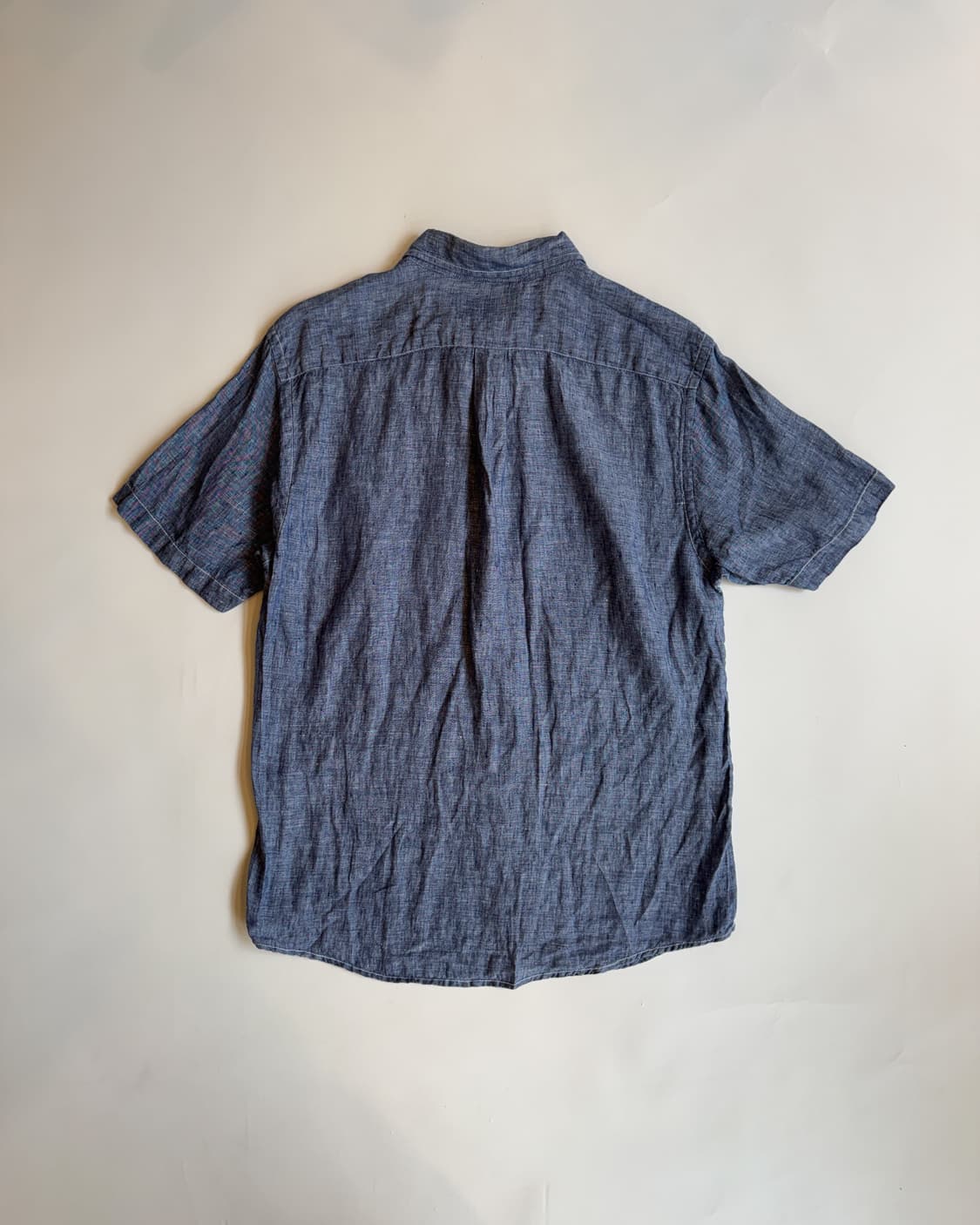 Back Number Linen Short Sleeve Shirt 상품이미지3
