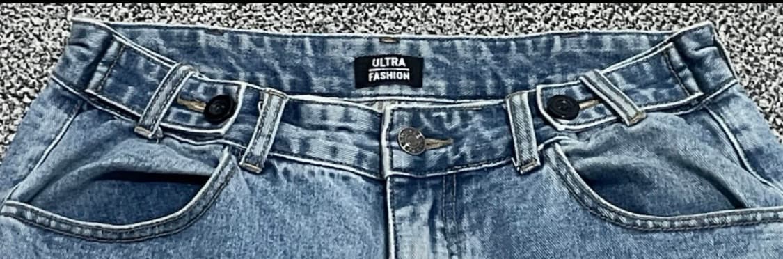 (ULTRA FASHION)버클 디테일 와이드 데님 팬츠 L 상품이미지1