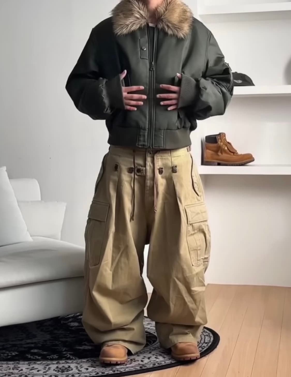 앤더슨벨 퍼 ma1 봄버자켓 L사이즈 상품이미지2