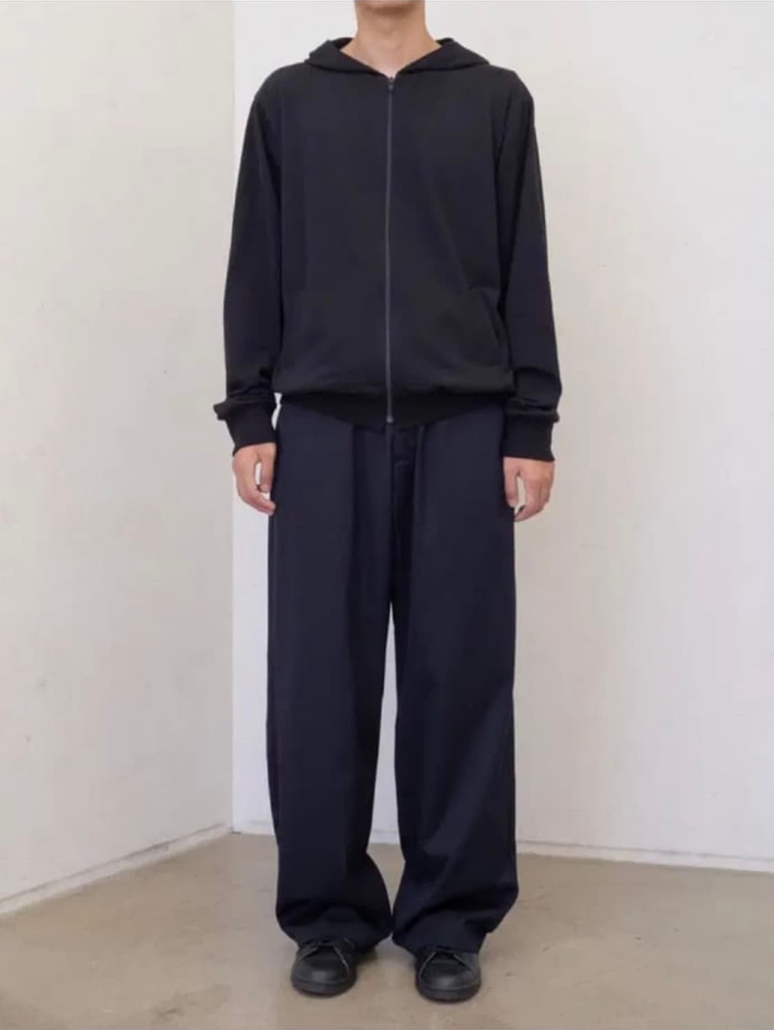 [3]하프시코드 드레시 팬츠 다크네이비 상품이미지1