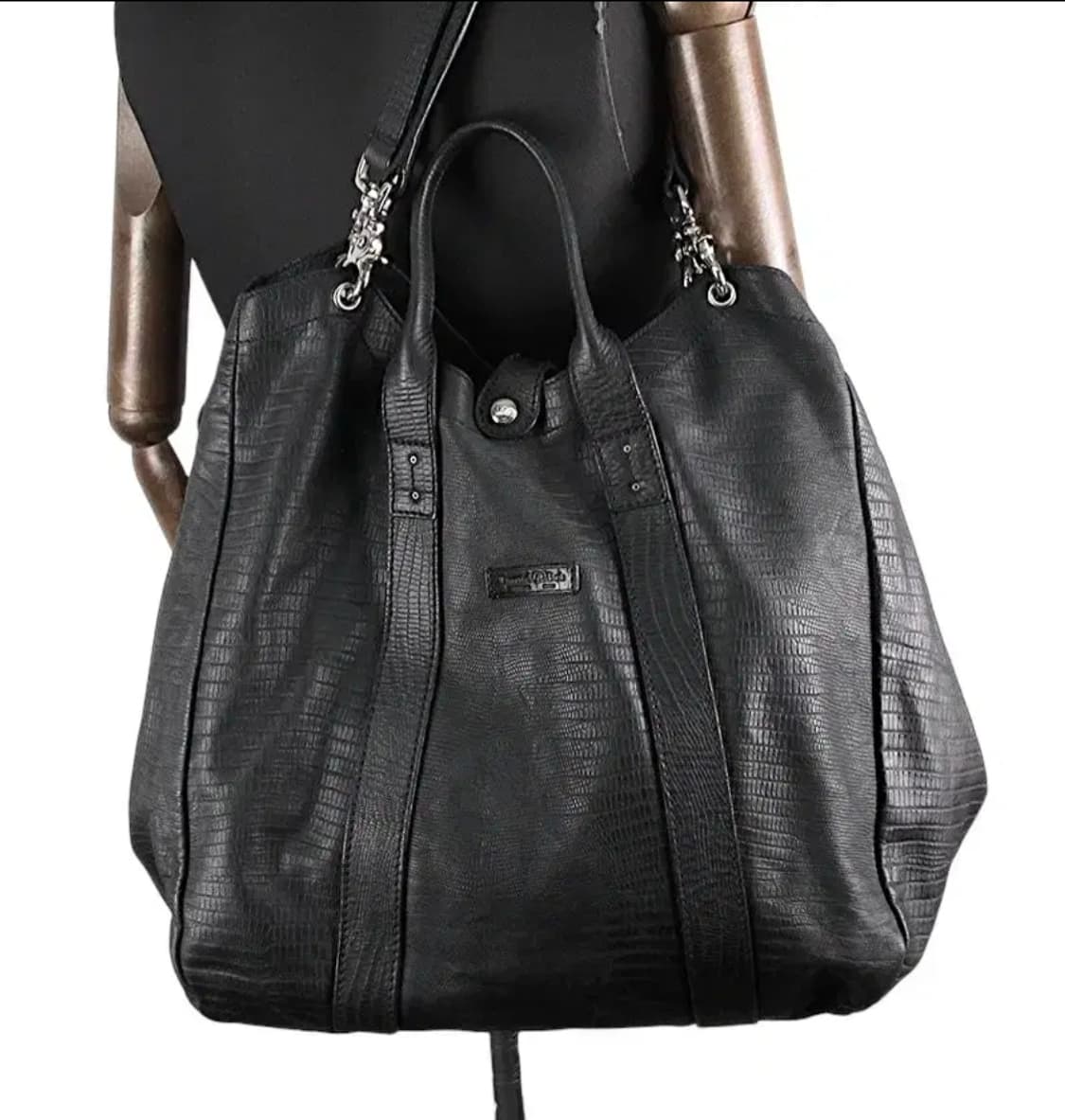 다니엘앤밥 카프스킨 크로크형압 토트백 포터 스타일 상품이미지1