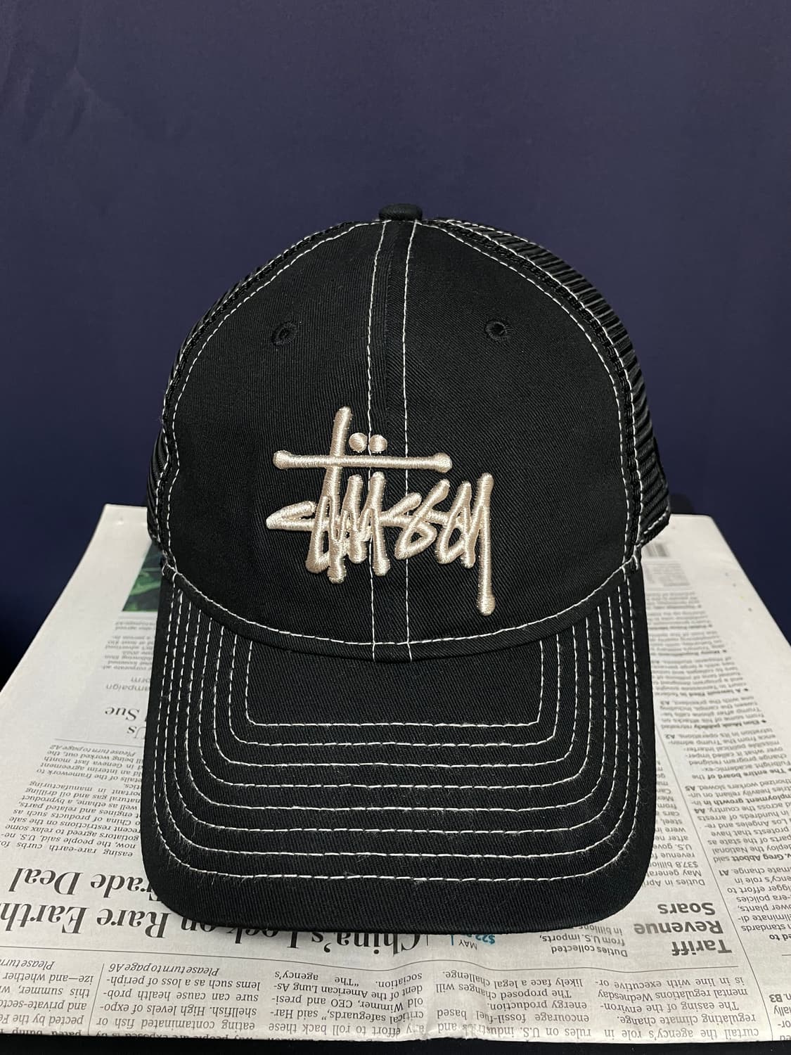 스투시 뉴에라 9Twenty 베이직 트러커 블랙 상품이미지1