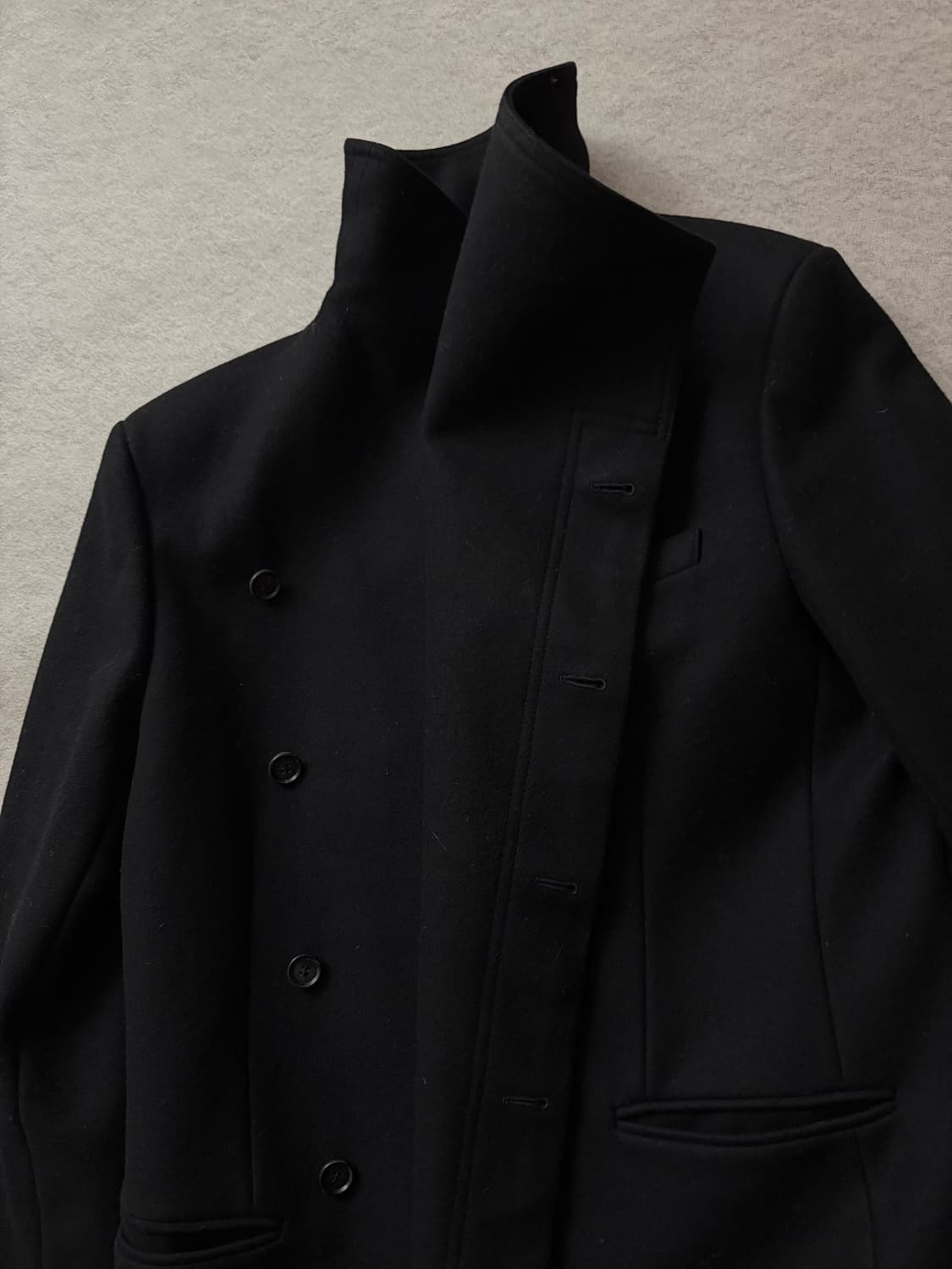 디올옴므 09AW사선비대칭 울 코트 상품이미지5