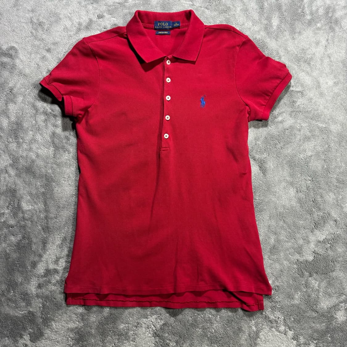 폴로 랄프로렌 레드 여성 폴로 티셔츠 상품이미지1