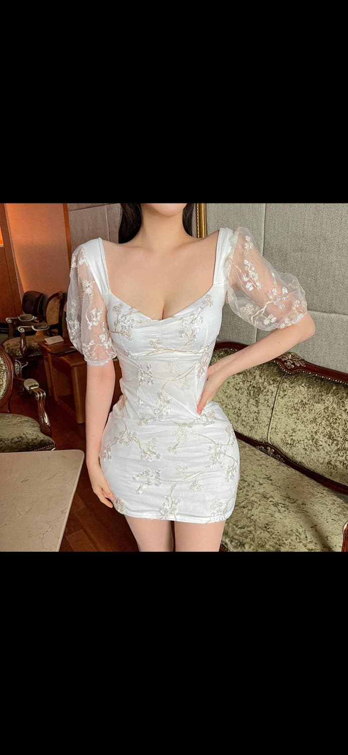 섹시 플라워 원피스 상품이미지1