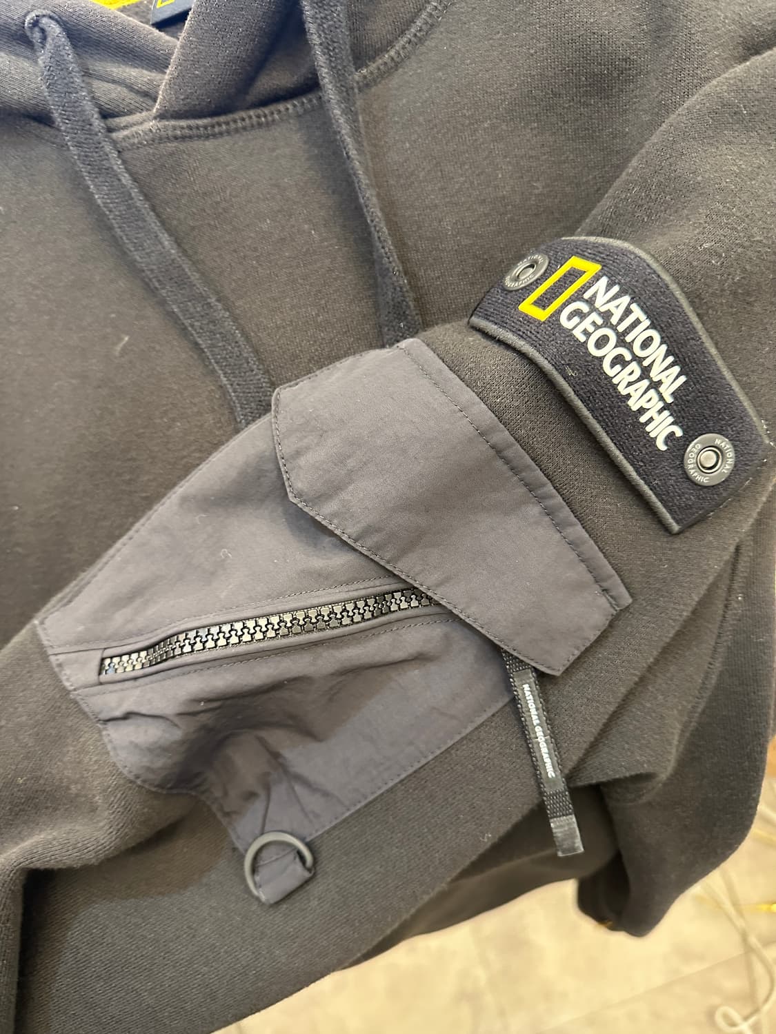 L) 내셔널 지오그래픽 블랙 기모 후드티 상품이미지5