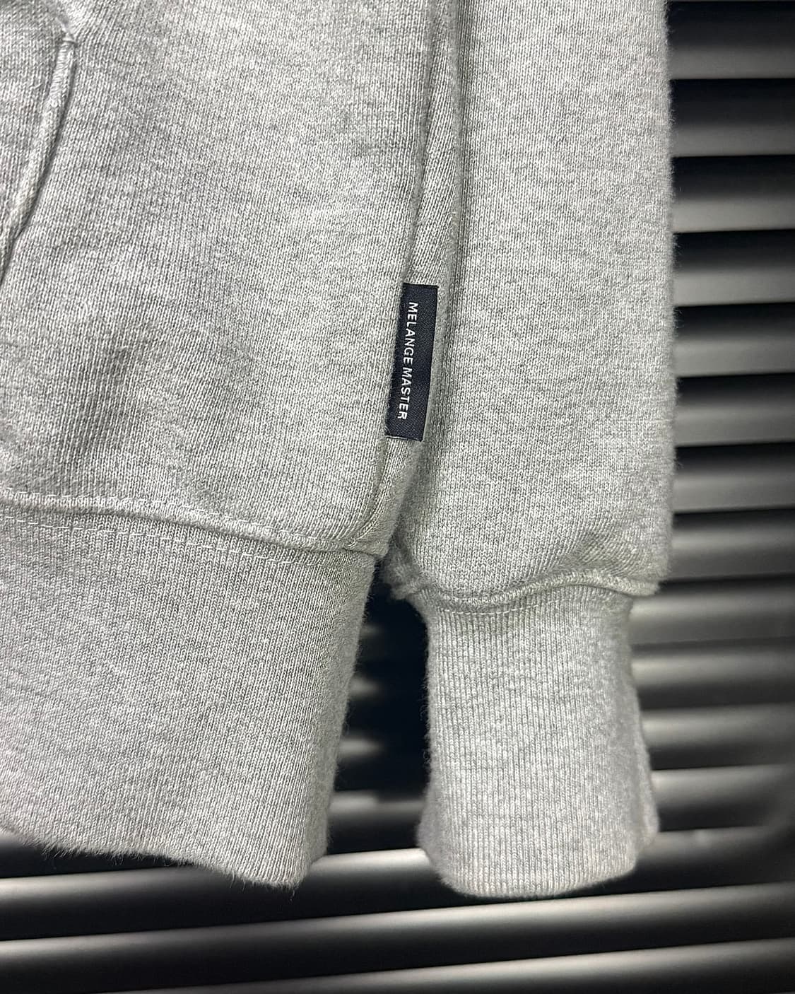 멜란지마스터 YKK 투웨이 지퍼 스웻 후드 집업 그레이 회색 M 95 상품이미지5