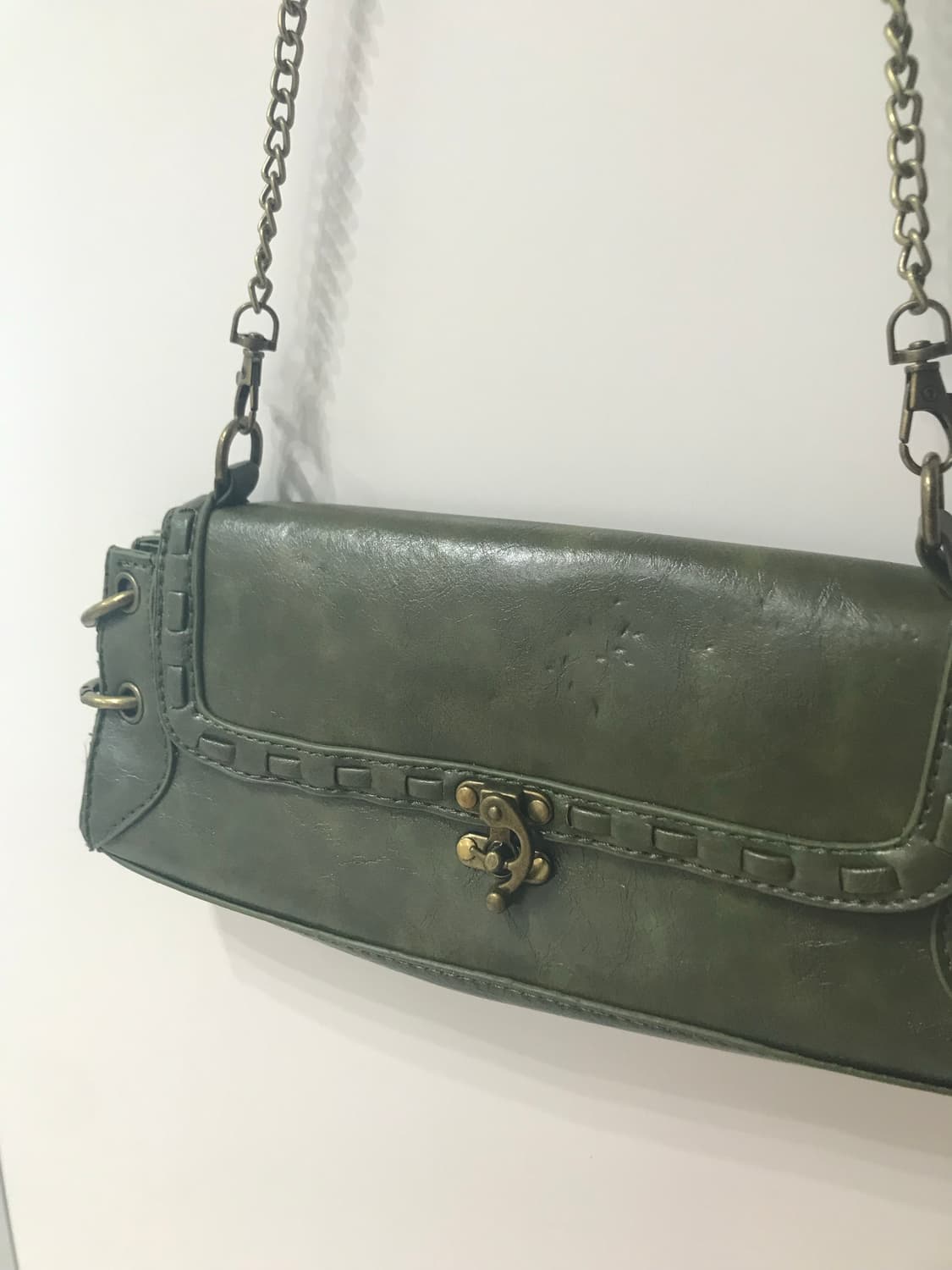 Vintage green cross bag 상품이미지3