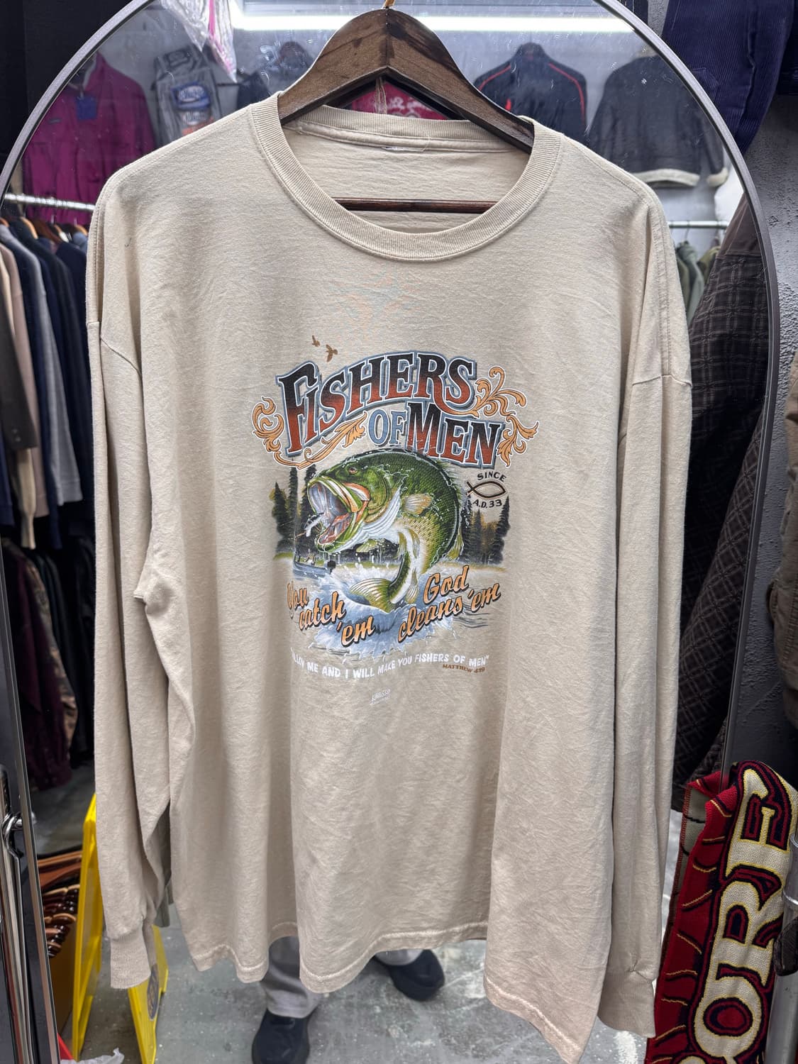 110) 피싱 롱슬리브 빈티지 긴팔 상품이미지1