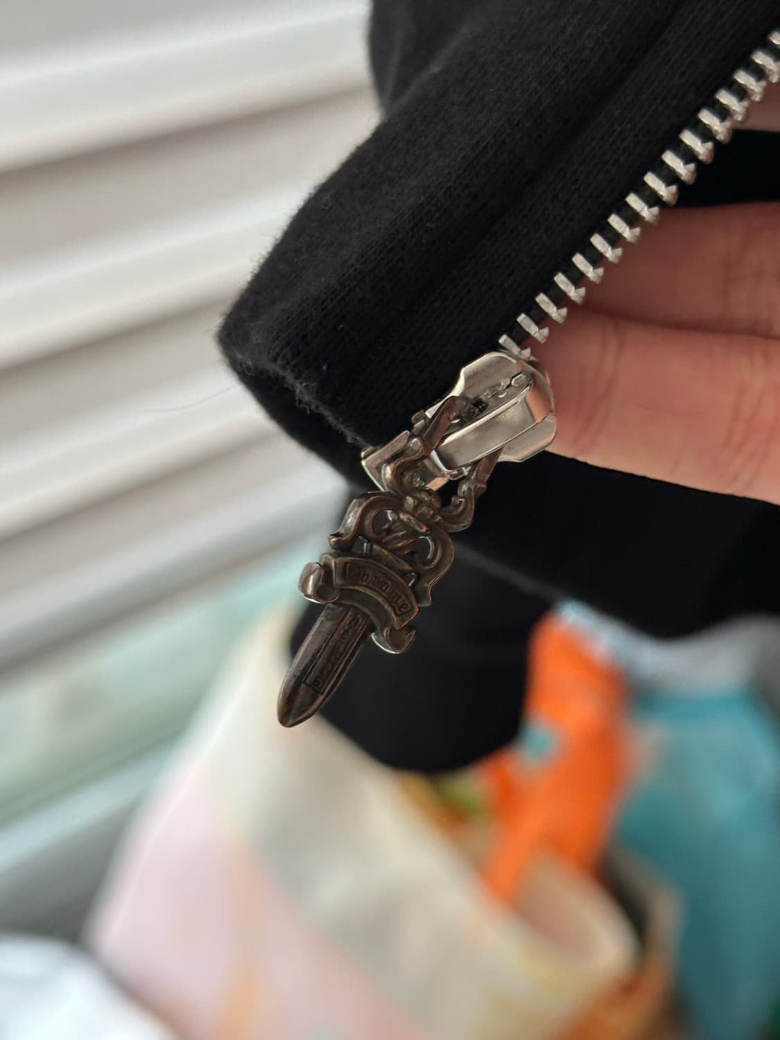 [M] 크롬하츠 멀티 컬러 크로스 후드집업 판매합니다 상품이미지6