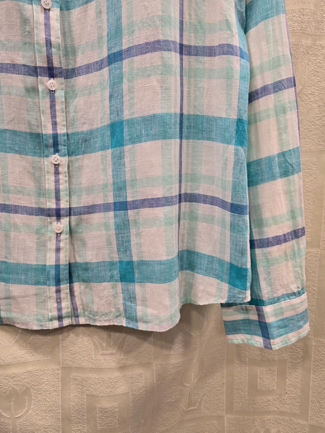 라코스테 여성 마 체크 셔츠 95(66) 상품이미지4