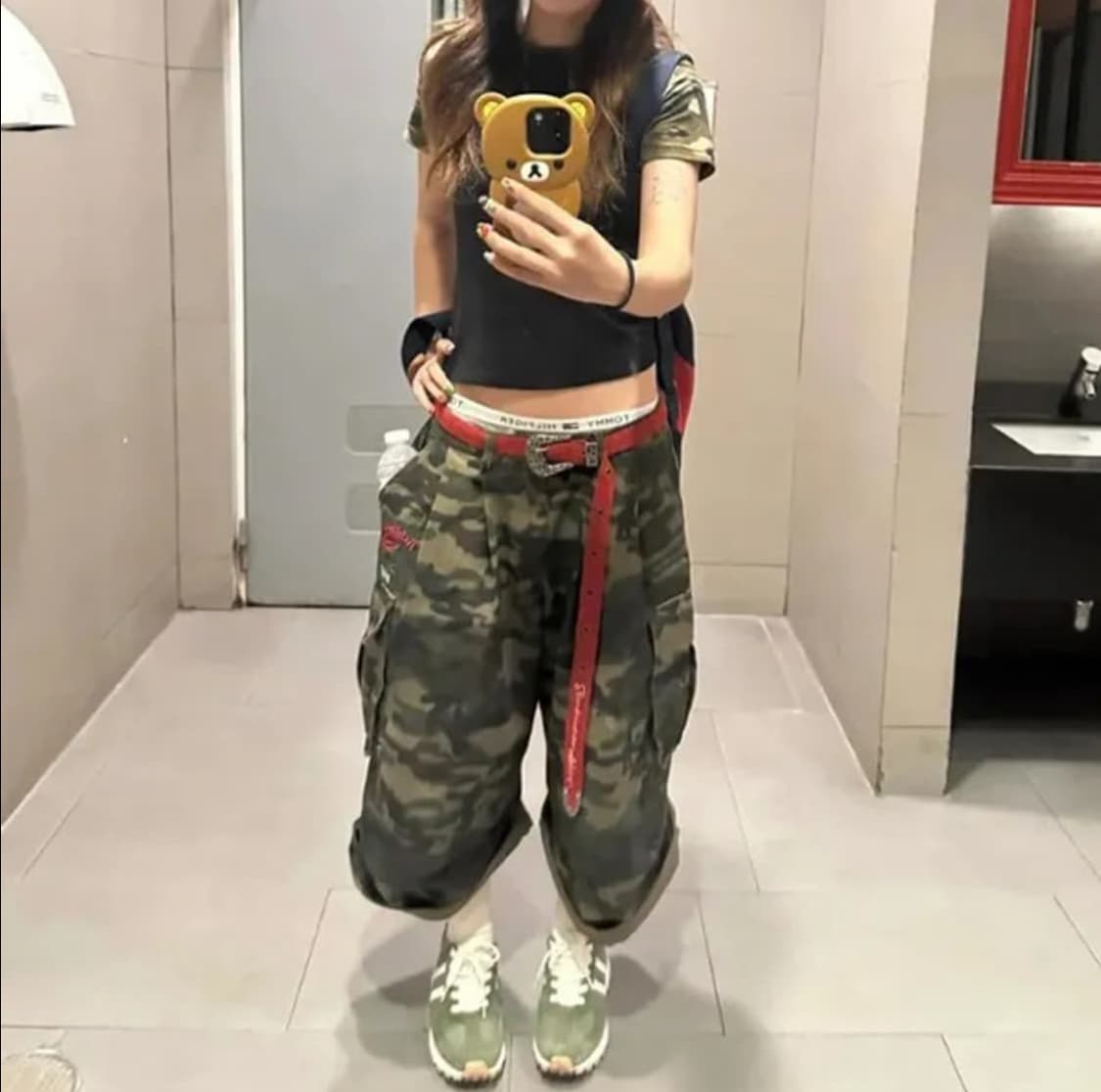 빈티지 카모 카고 버뮤다팬츠 Y2K 상품이미지2