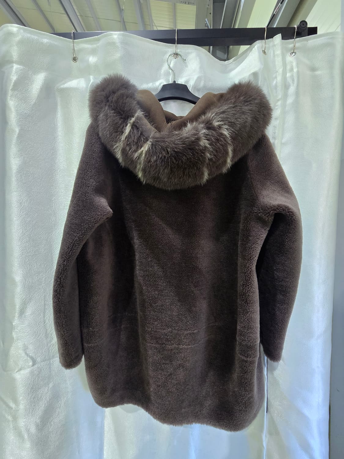 A&D Atelier의 여우털 후드 코트 상품이미지2