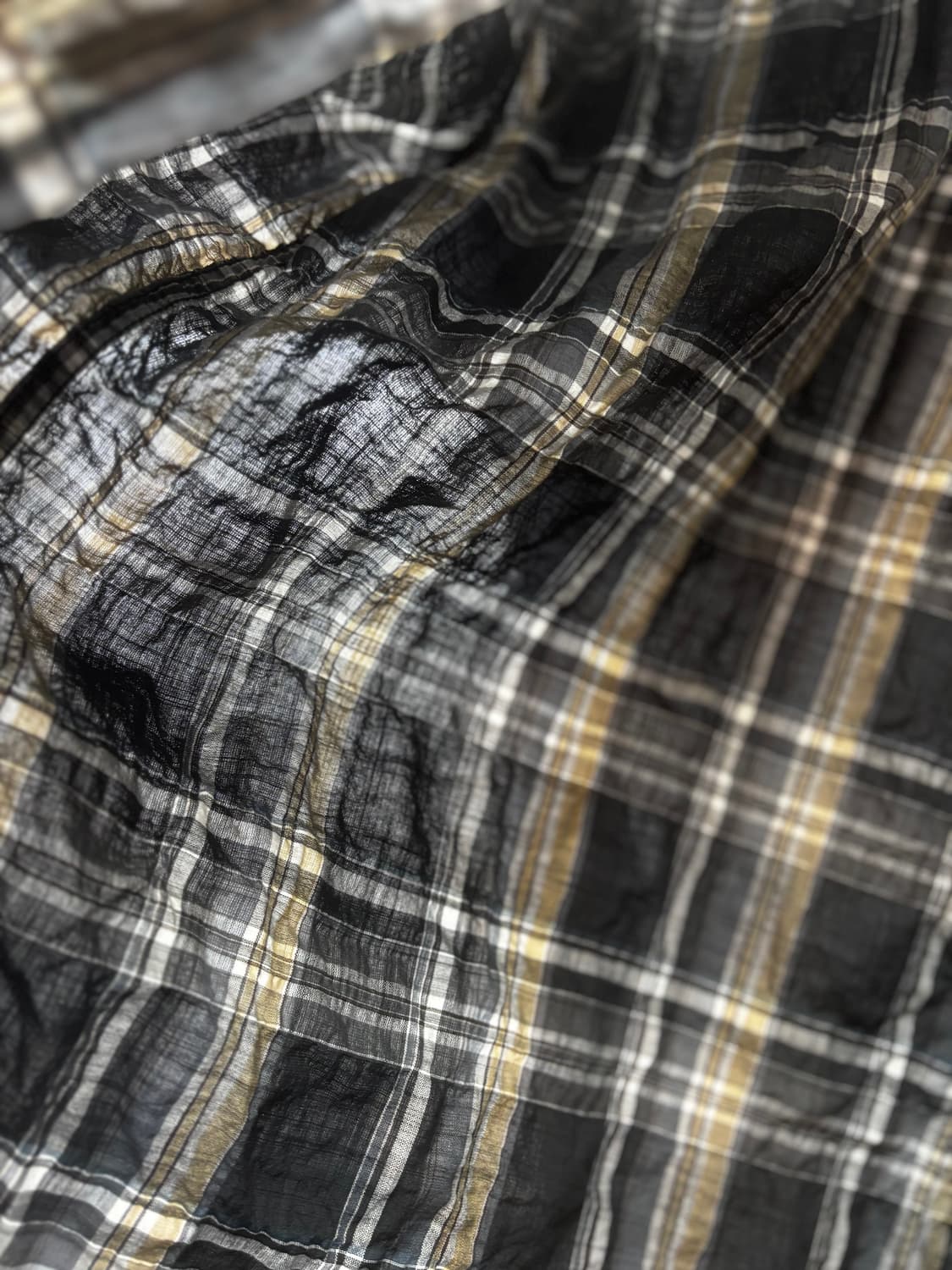 series 시리즈 면혼방 셔츠/네이비 체크 상품이미지6