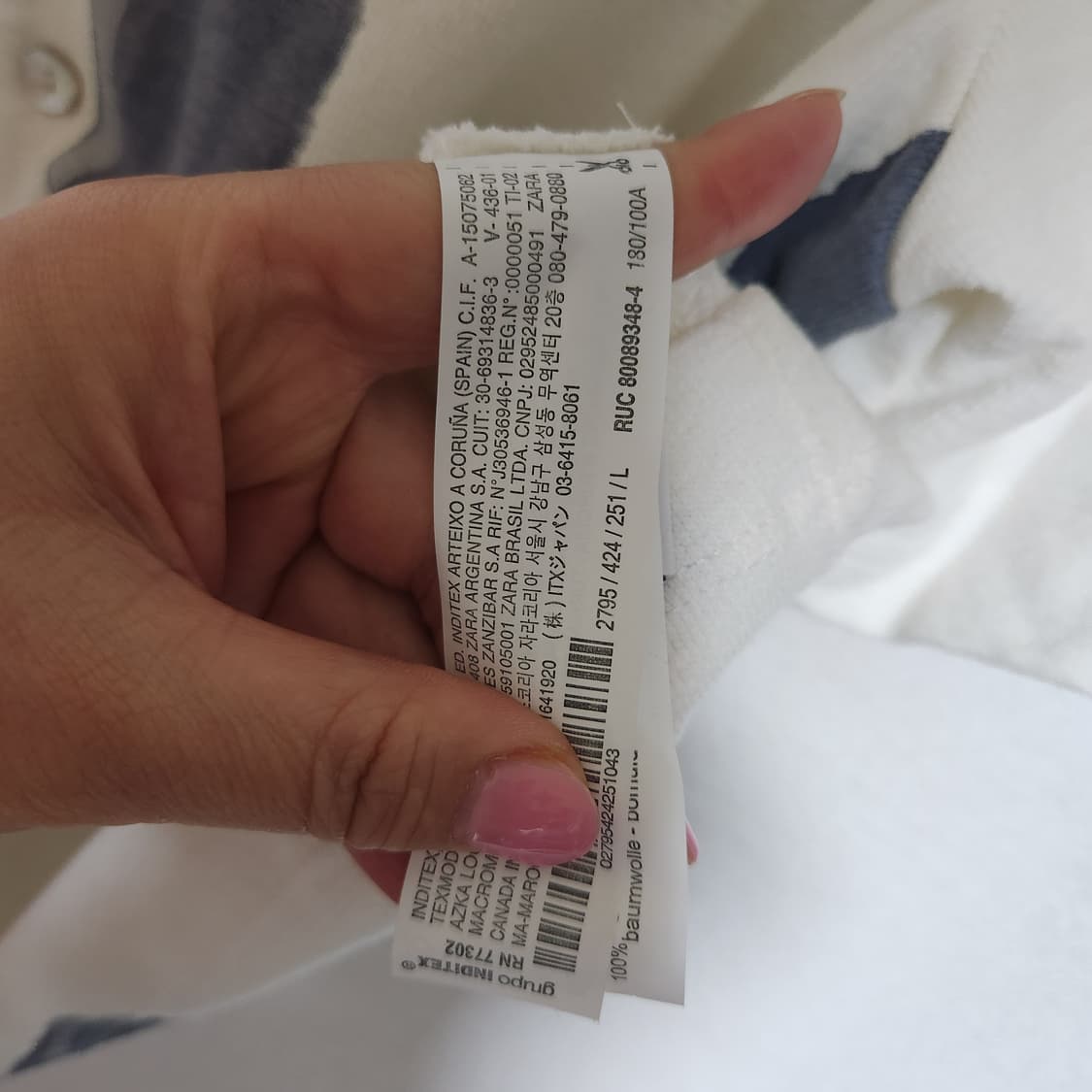 자라 추상 프린트 셔츠 남L 오버핏 상품이미지7