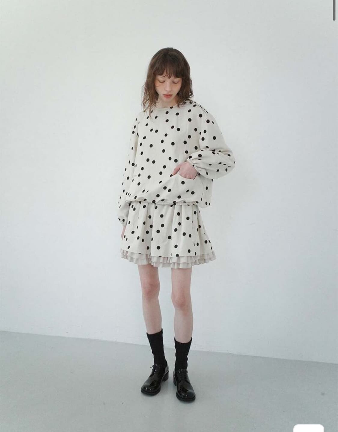 플레따 도트미니스커트 상품이미지2