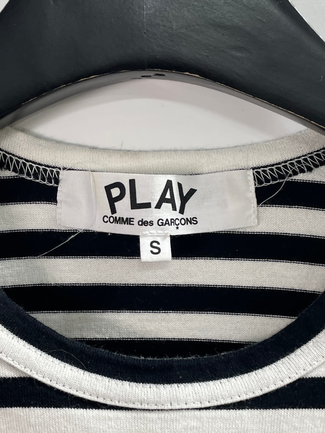 꼼데가르송 우먼스 스트라이프 긴팔티 (on.365) 상품이미지4