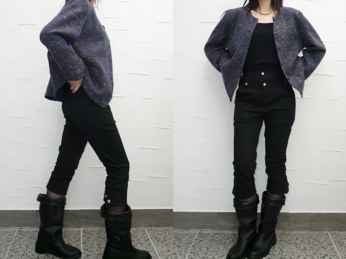 shadow violet tweed jacket 상품이미지1