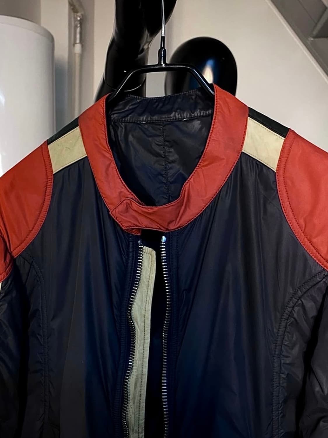 플리마켓 - 돌체앤가바나 나일론 레더 믹스 자켓 상품이미지4