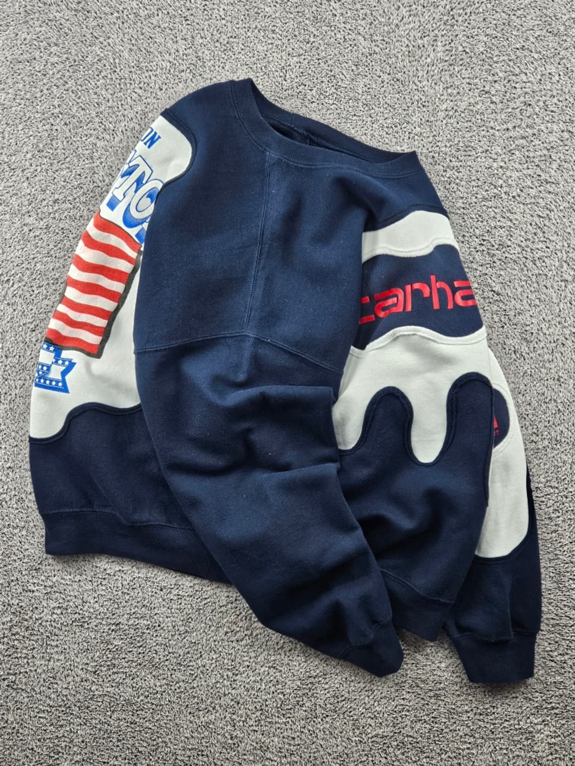 칼하트X길단 아플리케 커스텀 맨투맨 스웻셔츠 ( XL ) / 11540 상품이미지4