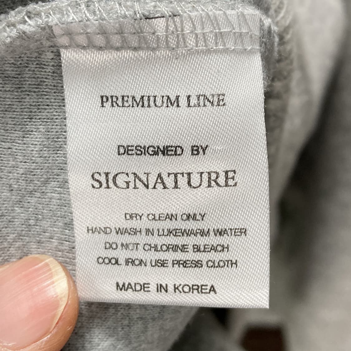 SIGNATURE 여성 브이넥 니트 그레이 F 상품이미지5