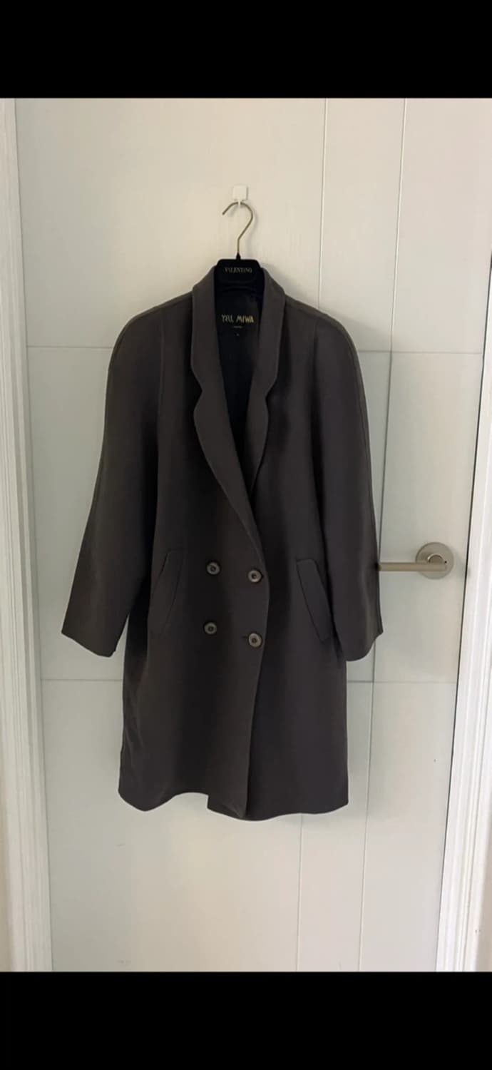 YELL MIWA 더블 캐시미어100코트 다크 그레이55,66 상품이미지1