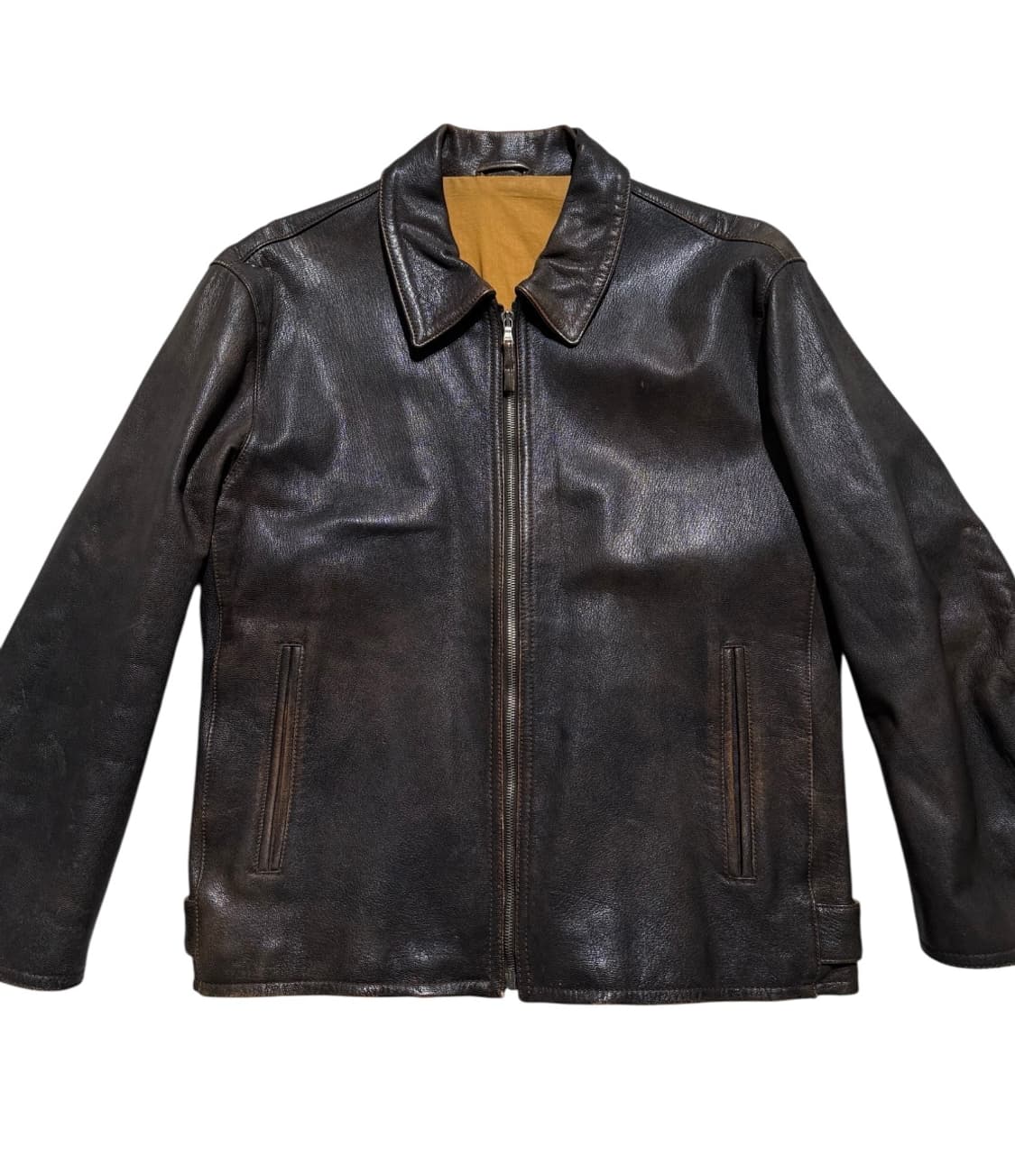 엠비오 고트 스킨 레더 자켓 상품이미지3